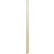 Pilastre en acier avec socle - 8" de largeur x 82" de hauteur (couleur amande)