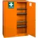 Armoire de préparation aux situations d'urgence Justrite®, 65" de largeur x 43" de profondeur x 18" de hauteur, orange, montée