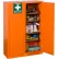 Armoire de préparation aux situations d'urgence Justrite® avec PowerPort, 65" de largeur x 43" de profondeur x 18" de hauteur, orange, montée