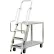 New Age Stock Picker Cart w/2 Shelves & Step Ladder, 800 lb. Capacity, 51-1/2"L x 22"W x 69-1/2"H