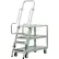 Chariot « Stock Picker » New Age avec échelle et 3 étagères, capacité de charge de 800 lb, 51-1/2" de longueur x 22" de largeur x 69-1/2" de hauteur, couleur argent
