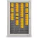 Armoire murale à emplacements pour badges United Visual Products, 240 emplacements, 44" de largeur x 3-1/4" de profondeur x 35" de hauteur, livrée montée, finition satinée