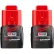 Milwaukee® 48-11-2422 Batterie Li-Ion M12 12 V, 1,5 Ah, compacte, lot de 2
