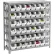 Rayonnage en acier Global Industrial™ avec 48 bacs de rangement en plastique de 4" de hauteur, couleur ivoire - 36 x 12 x 39 - 7 tablettes