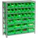 Rayonnages en acier Global Industrial™ - Lot de 36 bacs de rangement en plastique verts de 4" de hauteur, 36 x 12 x 39-7 étagères