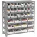 Global Industrial™ Steel Shelving - Total 36 4"H Plastic Shelf Bins Ivory - 36x12x39-7 Shelves
