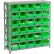 Rayonnage en acier Global Industrial™ avec 30 bacs de rangement en plastique de 4" de hauteur, couleur verte, 36 x 18 x 39 - 7 tablettes