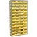 Rayonnages en acier Global Industrial™ - Lot de 72 bacs de rangement en plastique de 4" de hauteur, couleur ivoire - 36 x 18 x 72-13 étagères