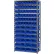 Rayonnages en acier Global Industrial™ - Lot de 76 bacs de rangement en plastique de 4" de hauteur, couleur ivoire - 36 x 18 x 72-13 étagères