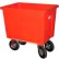 chariot bacs en plastique Wesco® chariot bushels, rouge, 272548, roulettes de 8"