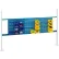 Kit de panneaux à persiennes Global Industrial™ 18" et 36", 72" de large, bleu