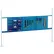 Kit Global Industrial™ comprenant un panneau perforé de 36" et un panneau à persiennes de 18", largeur 72", bleu