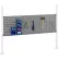 Kit Global Industrial™ comprenant un panneau perforé de 36" et un panneau à persiennes de 18", largeur 60", gris
