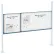 Global Industrial™ 18" & 36" Whiteboard Panel Kit, 60"W, Blue