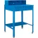 Bureau d'atelier Global Industrial™ à surface plane avec rehausse à casiers, 34-1/2" de largeur x 30" de profondeur, bleu