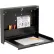 Bureau d'atelier rabattable à fixation murale Global Industrial™, 20" de largeur x 3-3/8" de profondeur, noir