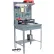 Bureau d'atelier Global Industrial™ à surface plane avec panneau perforé et étagère supérieure, 87,6 cm (L) x 76,2 cm (P), gris