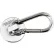 Global Industrial™ Neodymium Magnetic Carabiner Hook, 45 Lbs. Pull, 6/Pack