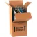 Boîtes en carton ondulé Global Industrial™ pour rangement de vêtements, 24" L x 22" l x 60" H, kraft - Lot de 5