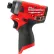 Visseuse à chocs sans fil Milwaukee® M12™ Fuel 12 V, batterie lithium-ion, moteur sans balais, embout hexagonal 1/4" (outil seul)