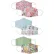 Masque en tissu, réutilisable/lavable, 3 couches, ajusté au visage, réversible, motif floral, grande taille, lot de 3