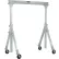 Global Industrial™ Adjustable Height Aluminum Gantry Crane, 12'W x 9'6"-12'H, 2000 Lb. Capacity