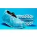 Couvre-chaussures antidérapants en polypropylène, bleus avec semelle blanche, taille LG, 50 par sac
