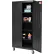Armoire de rangement mobile Sandusky® à usage intensif, calibre 22, 36" de largeur x 24" de profondeur x 78" de hauteur, noire