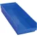 Bac de rangement emboîtable en plastique Global Industrial™, 8-3/8" de largeur x 23-5/8" de longueur x 4" de hauteur, bleu - Lot de 6