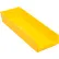 Global Industrial™ Plastic Nesting Storage Shelf Bin 8-3/8"W x 23-5/8"L x 4"H Yellow - Pkg Qty 6