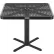 Table de salle à manger d'extérieur carrée Global Industrial™ de 36", hauteur 29", en métal déployé, noire