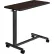Global Industrial™ Overbed Table With H-Base, Walnut Laminate Tabletop