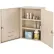 Global Industrial™ Medium Narcotics Cabinet, Double Door/Double Lock, 16"W x 8"D x 24"H, Beige