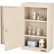 Armoire pour stupéfiants Global Industrial™, grande capacité, double porte/double serrure, 18" de largeur x 10" de profondeur x 30" de hauteur, beige
