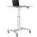 Bureau mobile assis-debout Global Industrial™ avec emplacement pour tablette, gris/argent