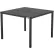 Table de salle à manger d'extérieur carrée en résine Global Industrial™, 40 pouces, noire