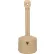 Cendrier d'extérieur Justrite® Smokers Cease Fire®, 1 gallon, beige