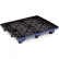 Palette Orbis thermoformée à plateau fermé, en plastique, à 4 entrées, 49-7/10" x 41-3/5", capacité statique de 15 000 lb, noire