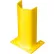 1/2" Thick 12" H Steel Post Protector Yellow