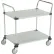 Nexel®, chariot utilitaire à 2 tablettes, en acier galvanisé massif, 36" de largeur x 24" de profondeur x 39" de hauteur, roulettes en polyuréthane, 4 roulettes pivotantes