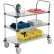 Nexel®, chariot utilitaire à 3 étagères, en acier galvanisé massif, 36" de largeur x 18" de profondeur x 39" de hauteur, roulettes en polyuréthane, 4 roulettes pivotantes