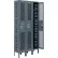 Global Industrial™ Infinity® 1-Tier 3 Door Ventilated Locker, 36"W x 12"D x 78"H,Assembled