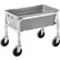 Chariot à bacs en aluminium Global Industrial™ certifié NSF, 23" de longueur x 15-1/2" de largeur x 19" de hauteur, capacité d'un bac, entièrement soudé