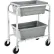 Chariot à bacs en aluminium Global Industrial™ certifié NSF, 28" de longueur x 16" de largeur x 33" de hauteur, capacité de 2 bacs, à monter