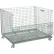Global Industrial Conteneur pliable en fil métallique, 48" de long x 40" de large x 36-1/2" de haut, capacité de 3 000 lb, gris
