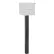 Boîte aux lettres Global Industrial™ sur socle en aluminium, à encastrer dans le sol, noire, 48" de hauteur