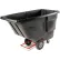 Chariot basculant en plastique Rubbermaid® à usage standard, capacité de 1 yard cube, 850 lb, couleur noire