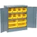 Armoire de rangement verrouillable Global Industrial™, 12 bacs jaunes, 2 tailles, 36" de largeur x 18" de profondeur x 42" de hauteur