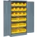 Armoire de rangement verrouillable Global Industrial™, 36" de largeur x 18" de profondeur x 72" de hauteur, 18 bacs jaunes, à monter