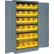 Armoire de rangement verrouillable Global Industrial™, 36" de largeur x 18" de profondeur x 72" de hauteur, 24 bacs jaunes, à monter